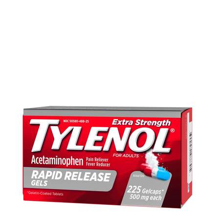 Tylenol Tylenol Rapid Release Gelcap 225 Count, PK24 3048830